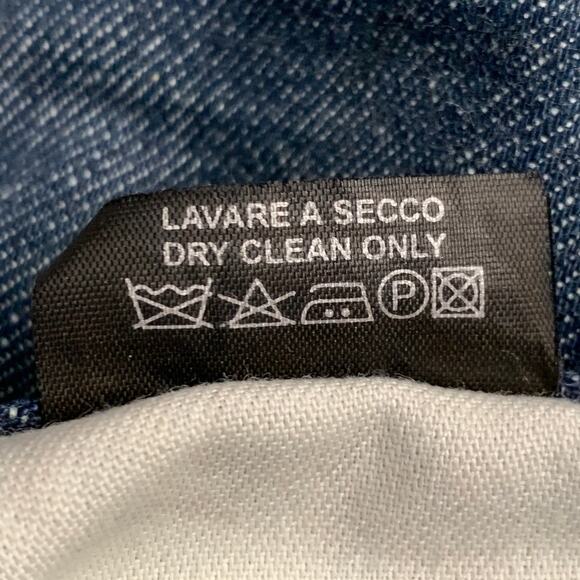 GUCCI Size 28 Blue Contrast Stitch Cotton Straight Button Fly Jeans - Picture 5 of 5